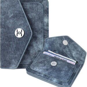 Small Wallet for Women RFID Blocking Credit Card Holder Compact Leather Wallets